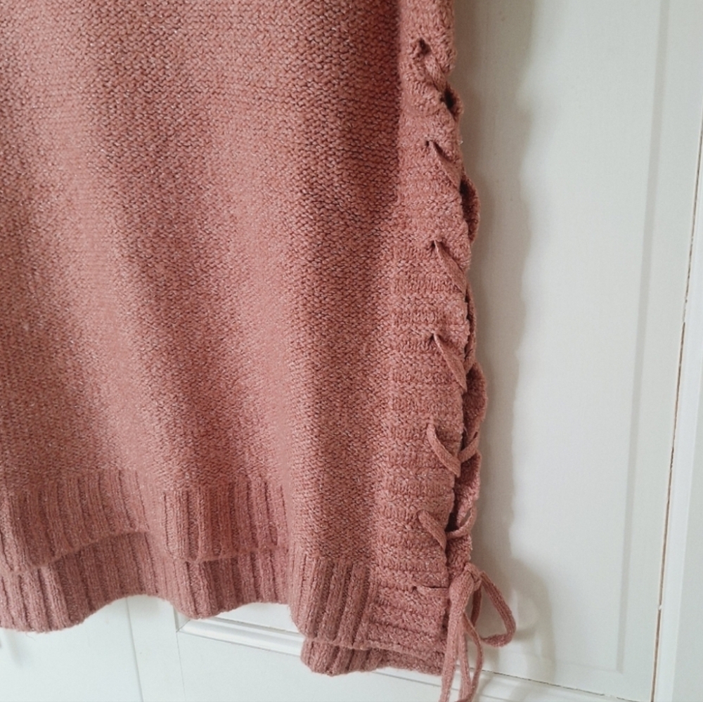 Lucky Brand lace-up sweater - Picture 3 of 6